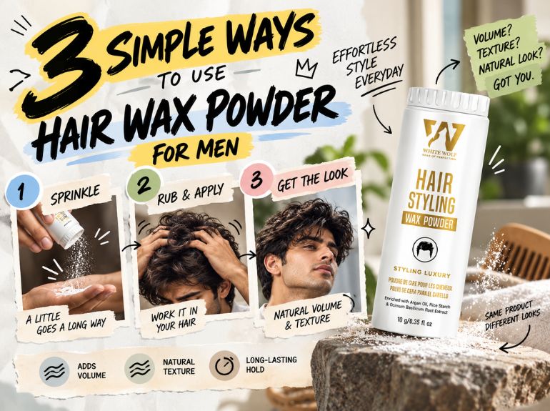 3 Simple Ways To Use Hair Wax Powder For Men
