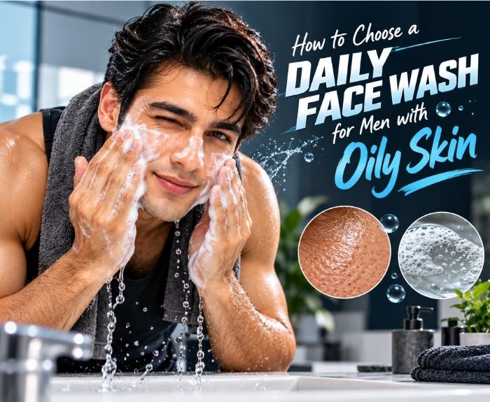 How to Choose a Daily Face Wash for Men with Oily Skin