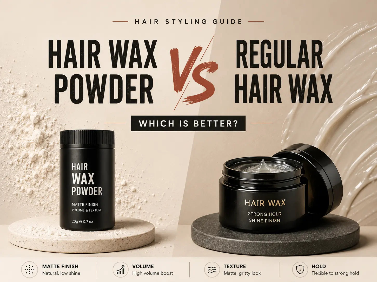 Hair Wax Powder vs Regular Hair Wax — Which is Better? | White Wolf