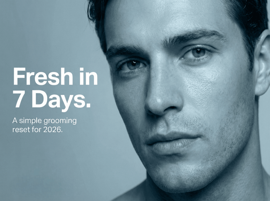 New Year Grooming Reset for Men (2026): The 7-Day Glow-Up Plan - White Wolf India