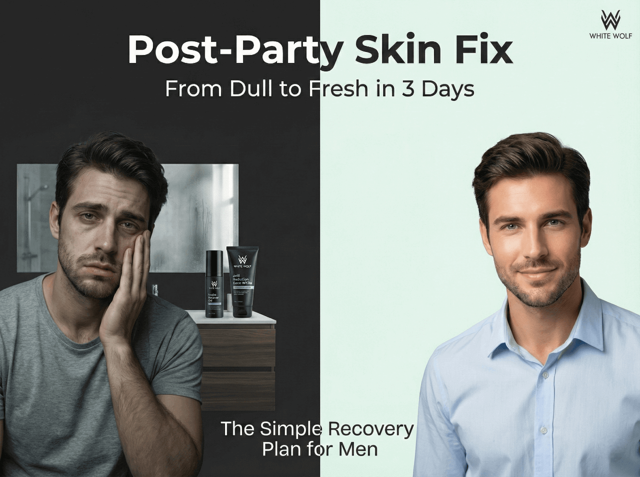 Post New Year Party Skin Recovery: Fix Dullness, Breakouts and Dehydration (Men's Guide)
