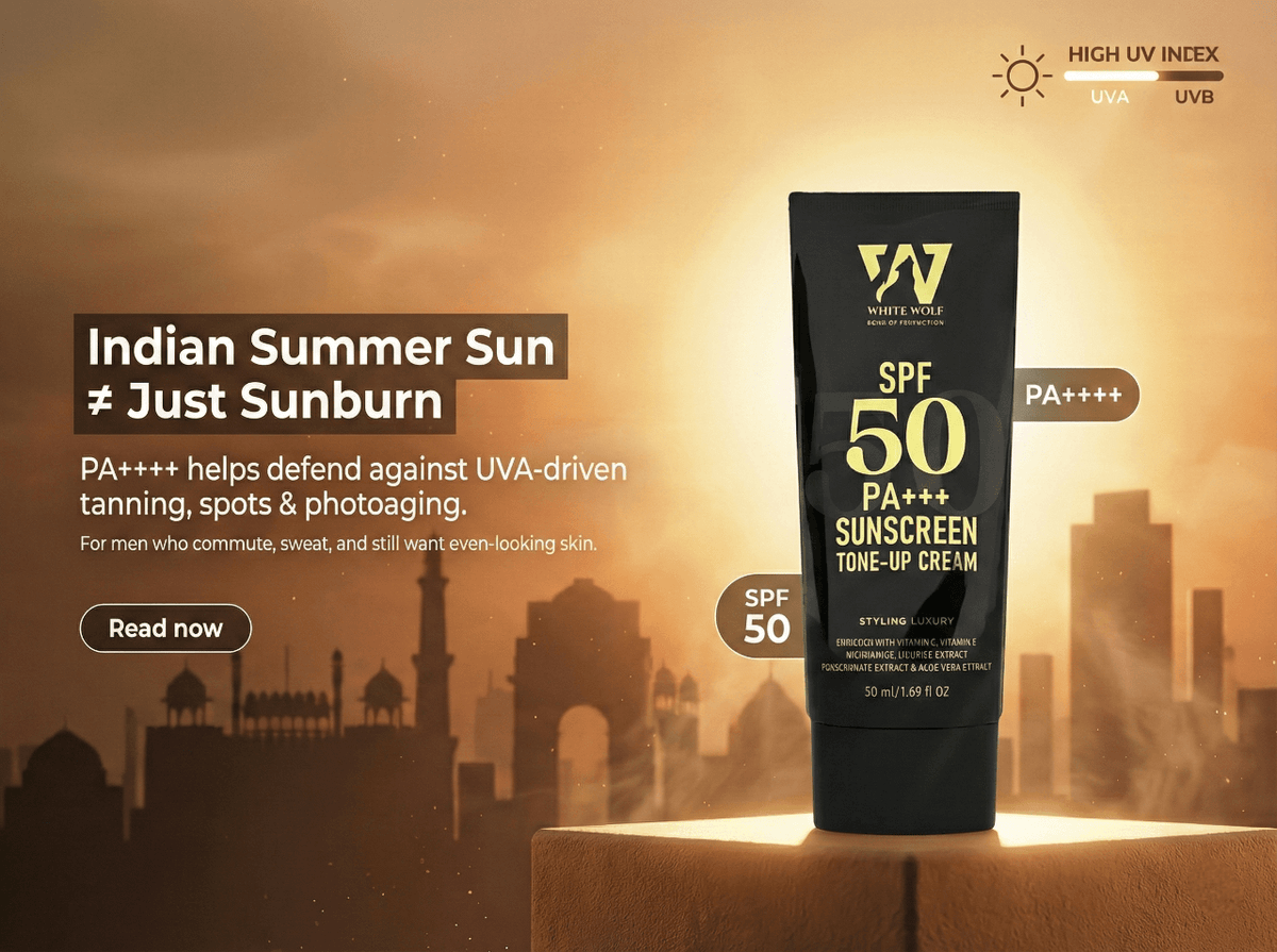 Best Sunscreen for Men in India: SPF 50 + PA++++ Explained – White Wolf ...