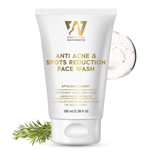 White Wolf Anti Acne and Spots Reduction Face Wash