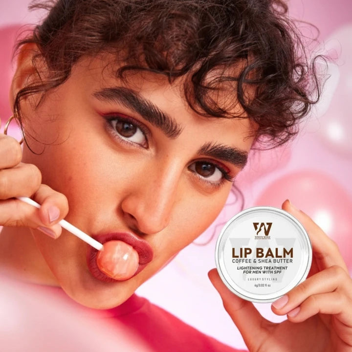 Lip Balm - Coffee & Shea Butter with SPF For Tanned Dark Lips