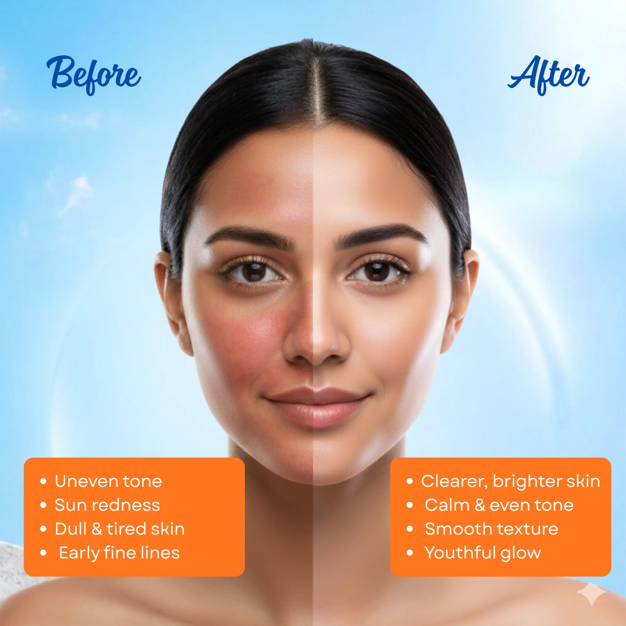 Sun cream for men SPF 50 PA+++ broad spectrum UVA UVB blue light protection 