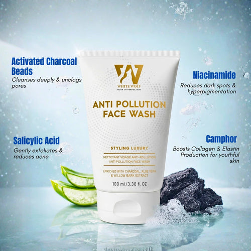 White Wolf Anti Pollution Face Wash