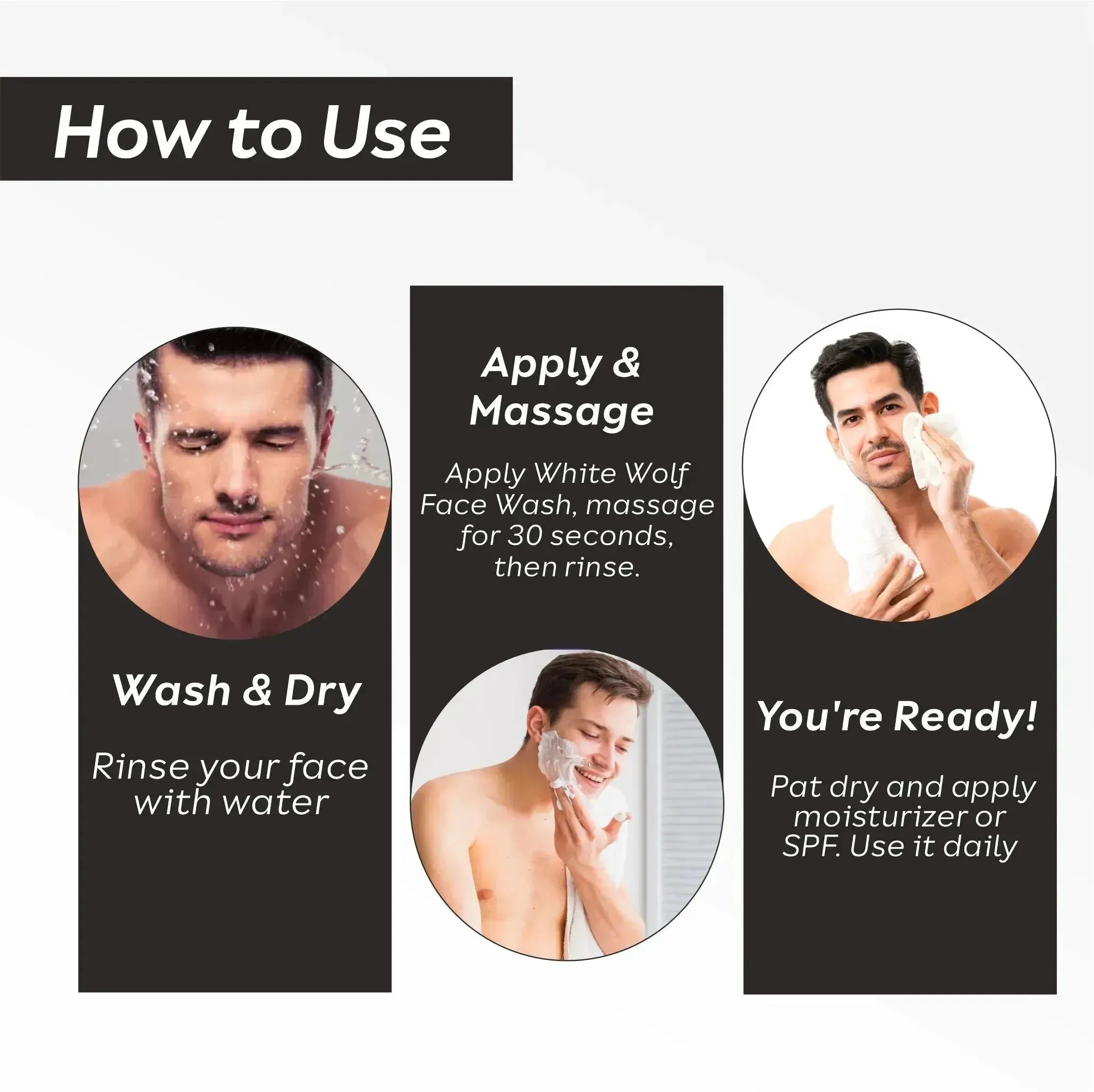 how to use anti pollution face wash step by step