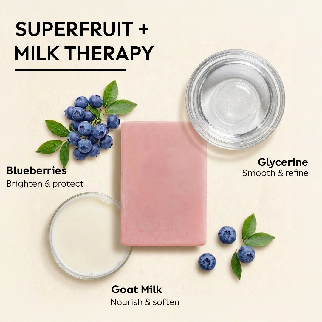 Blue Berry And Goat Milk Soap