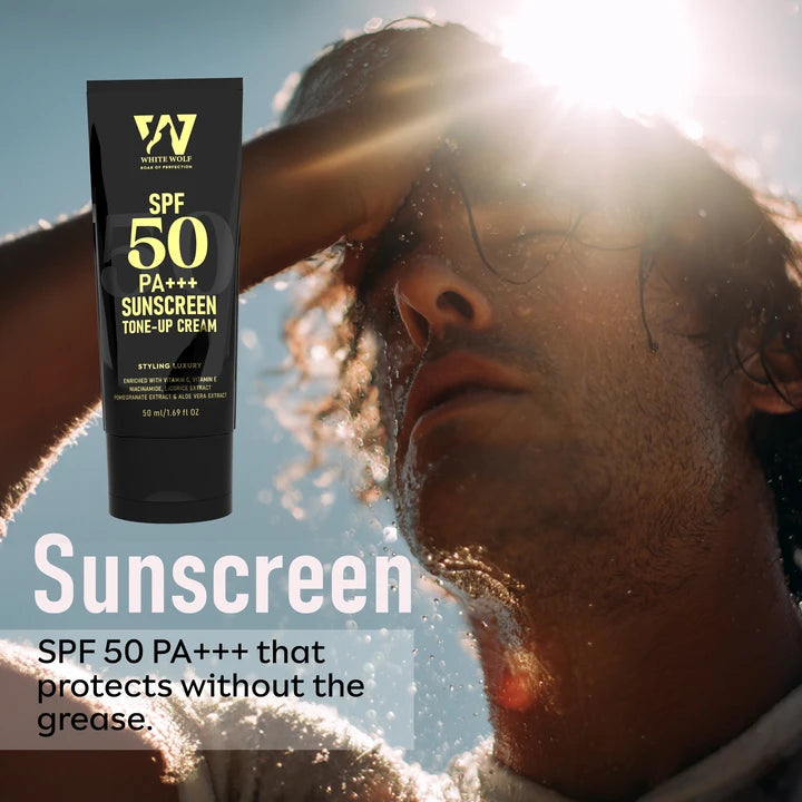 The Daily Defence Kit - Face Wash + SPF 50 PA+++ Sunscreen + Gray Guard Beard Illuminating Serum