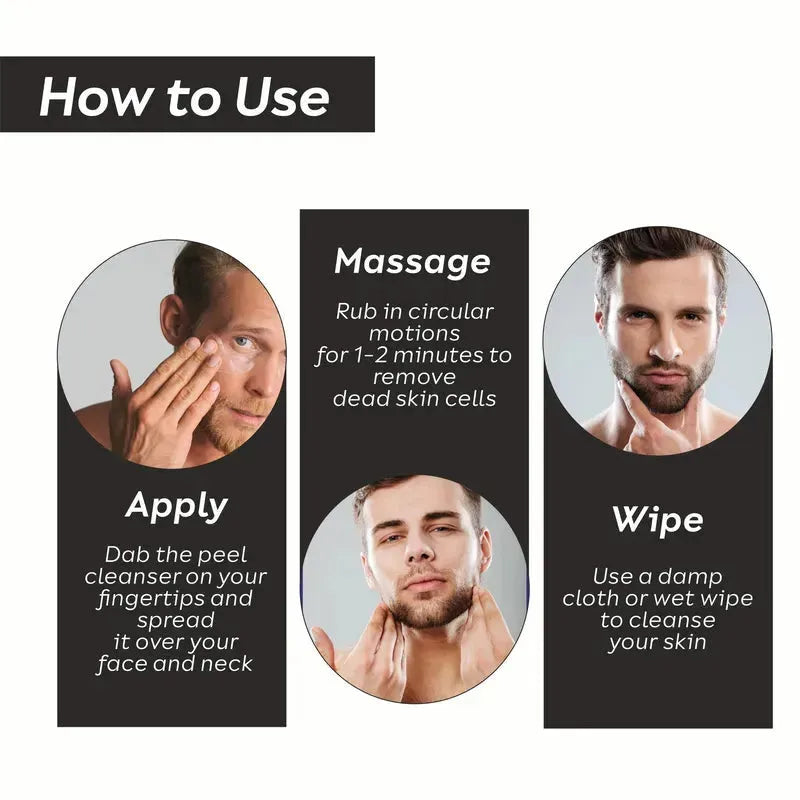 how to use peel cleanser face wash