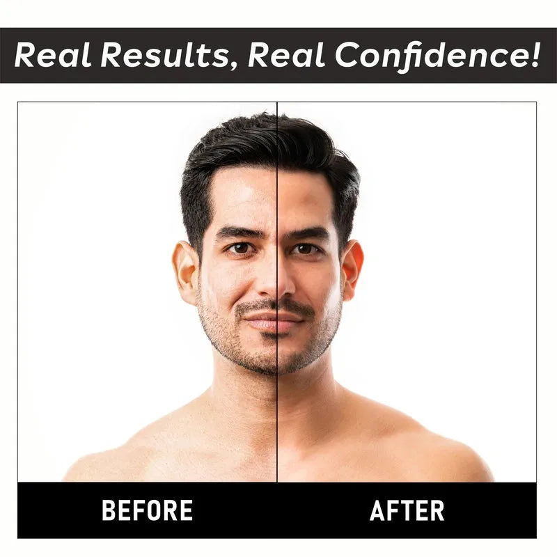 Before and after results of toning mist on face – improved hydration and refreshed skin appearance