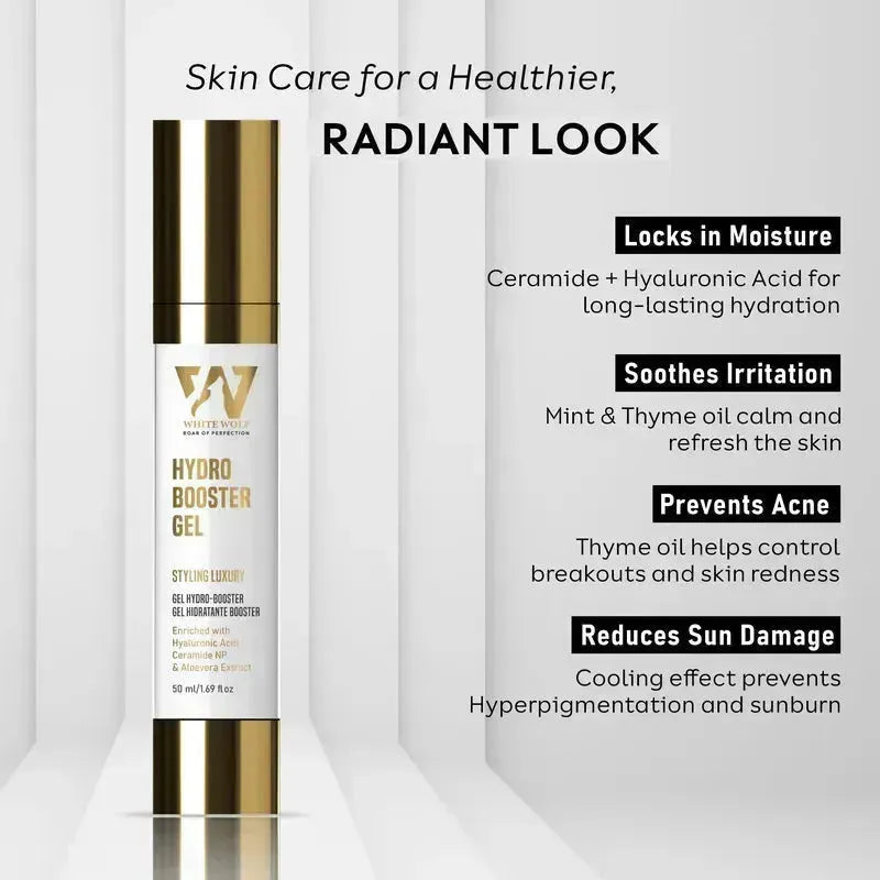 key features of hydro booster gel cream – intense hydration, skin nourishment, and smooth finish